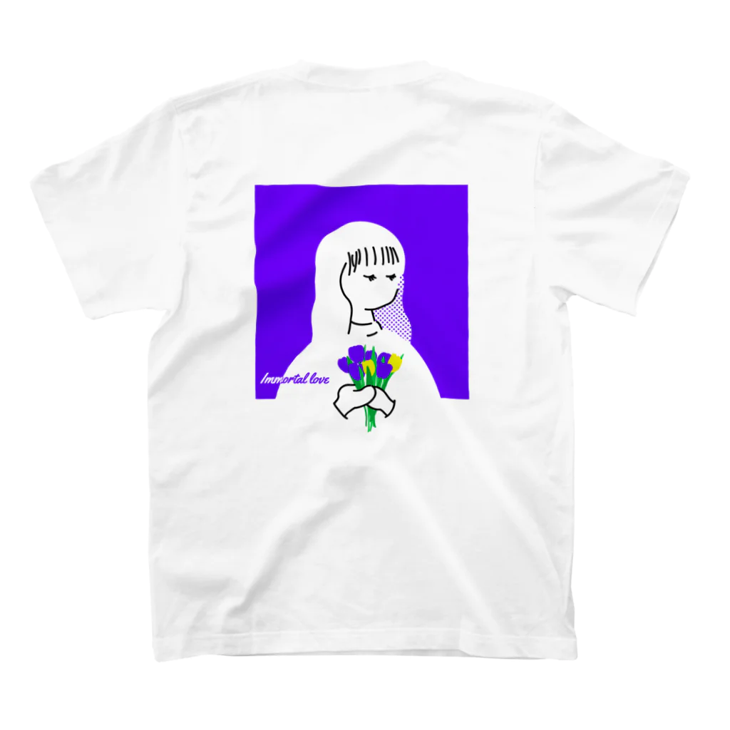 Hiroki0910のpurple tulip スタンダードTシャツの裏面