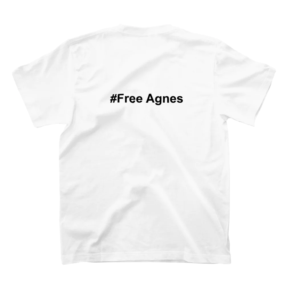 mo-mo-suzuの#Free Agnes スタンダードTシャツの裏面