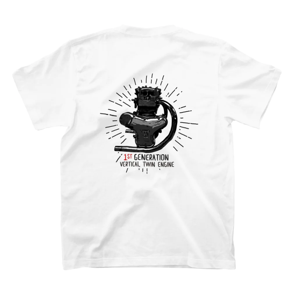 Too fool campers Shop!のW1 ENGINE01(黒文字) スタンダードTシャツの裏面