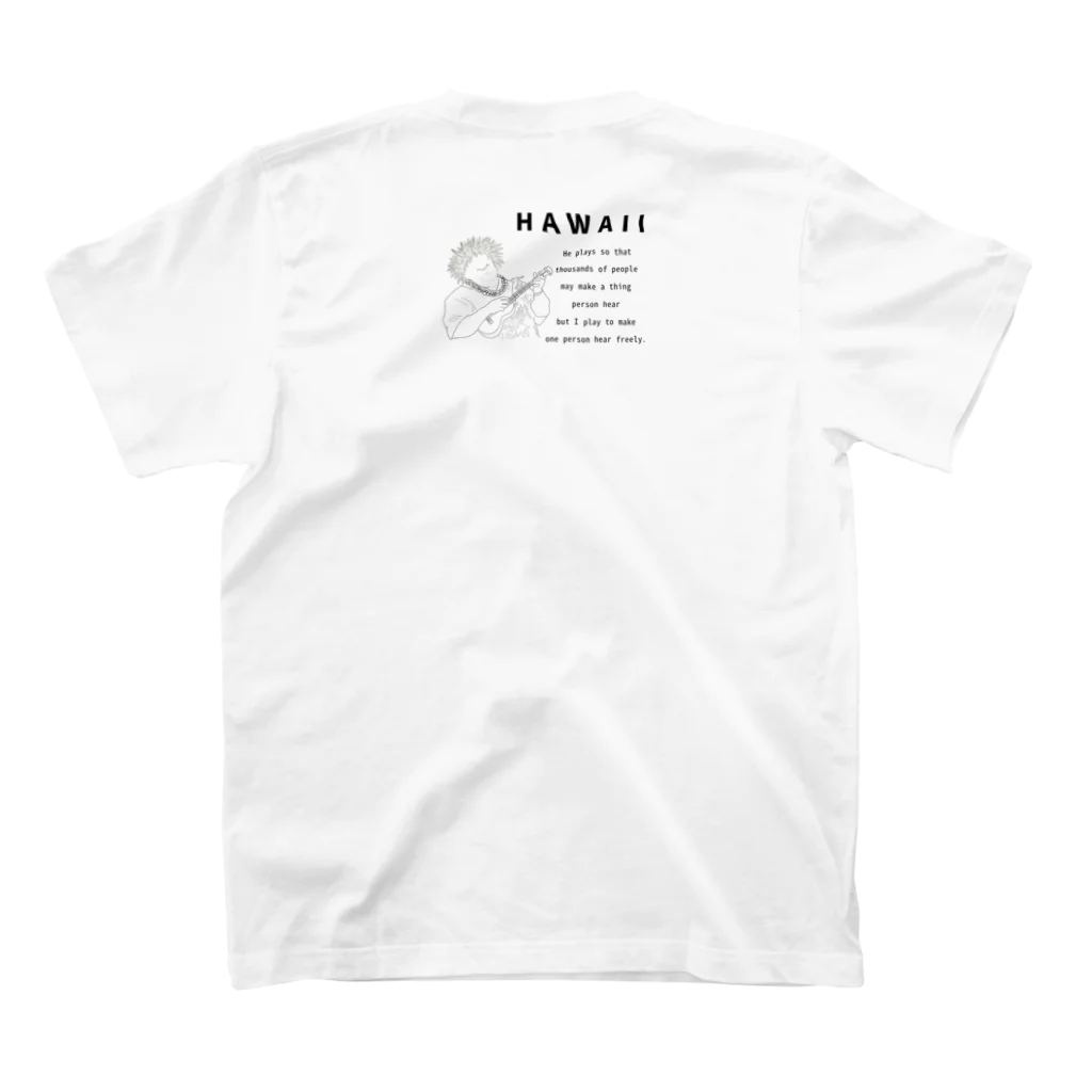 HELE'A ROCOのUkulele Print Tee スタンダードTシャツの裏面