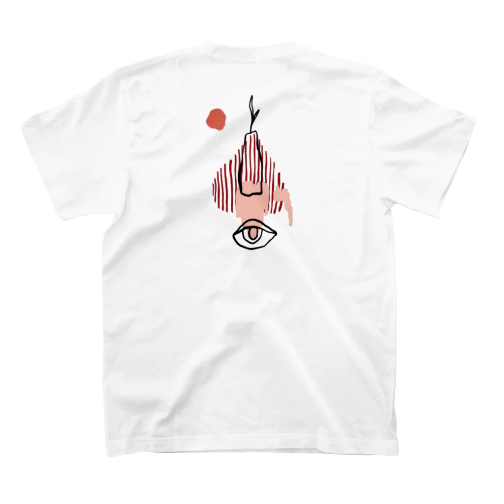 HIRINGのEyes on Heart スタンダードTシャツの裏面