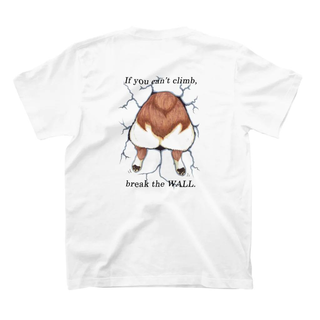 HANA’s NOSE CLIMBINGのCorgi_hana_T01 Regular Fit T-Shirtの裏面