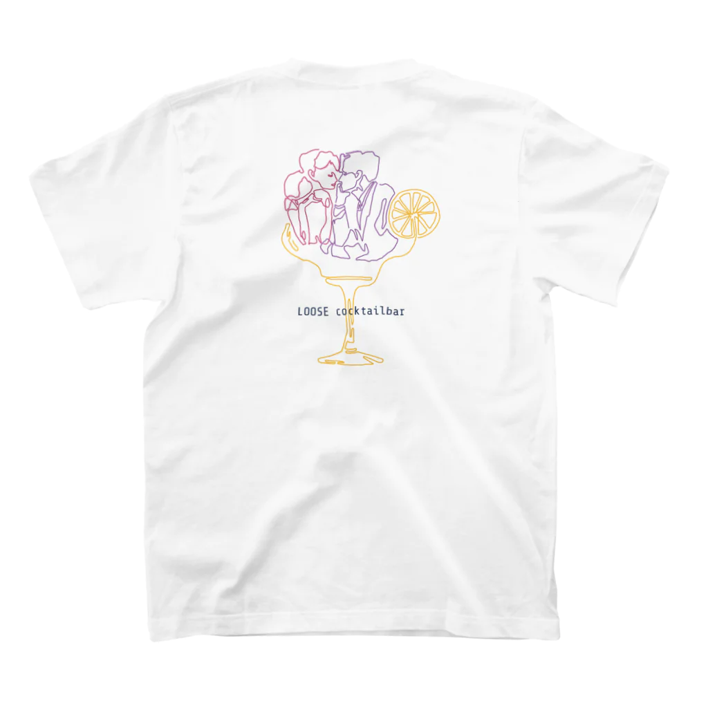 LoosecocktailbarのLoose cocktails  スタンダードTシャツの裏面