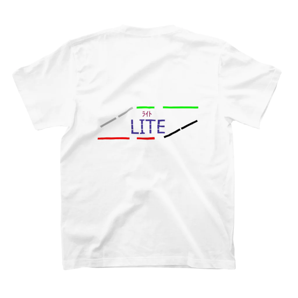 LITE【ﾗｲﾄ】のLITEくんのグッズ スタンダードTシャツの裏面