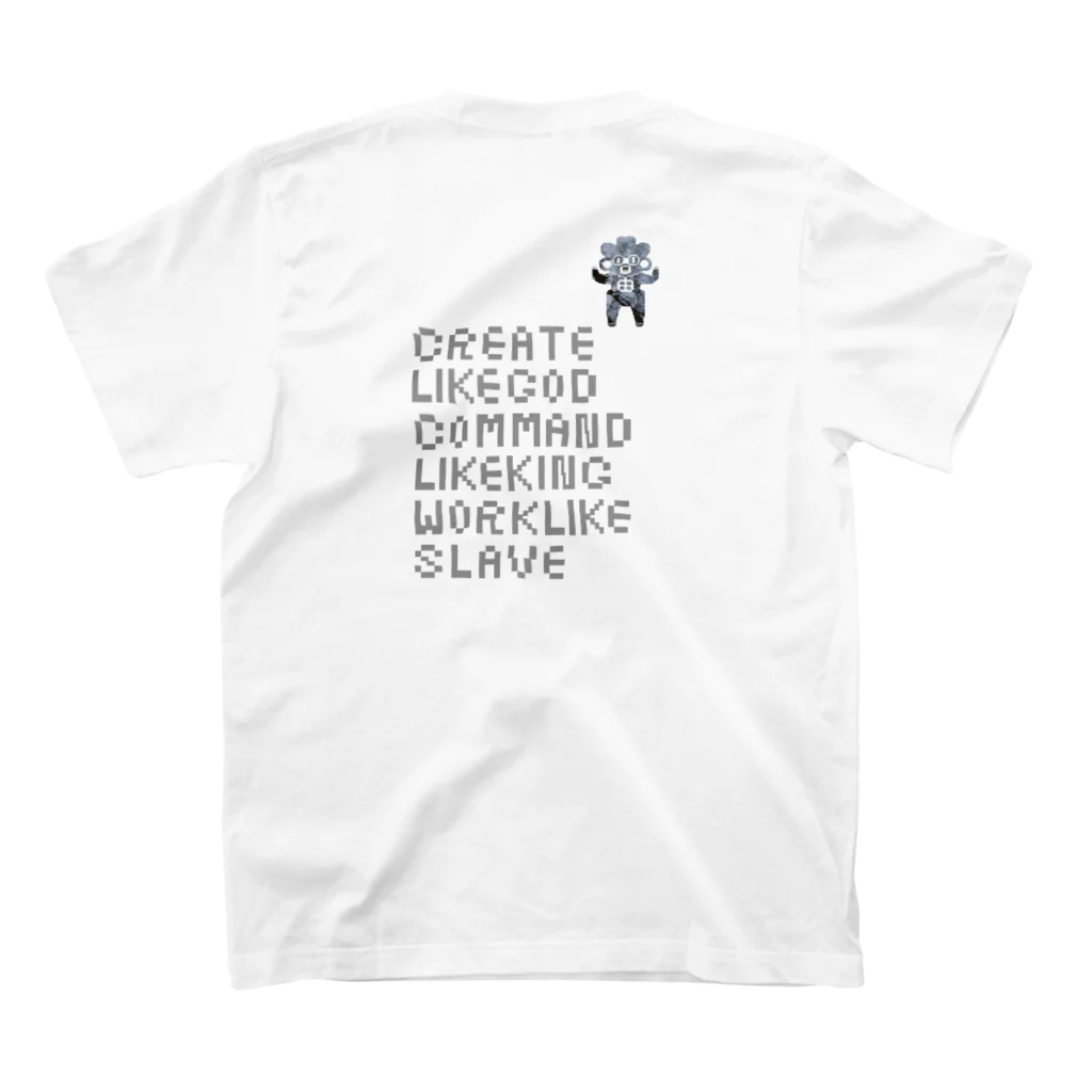 KEIHAMMのPopo Gami River Grafic white スタンダードTシャツの裏面