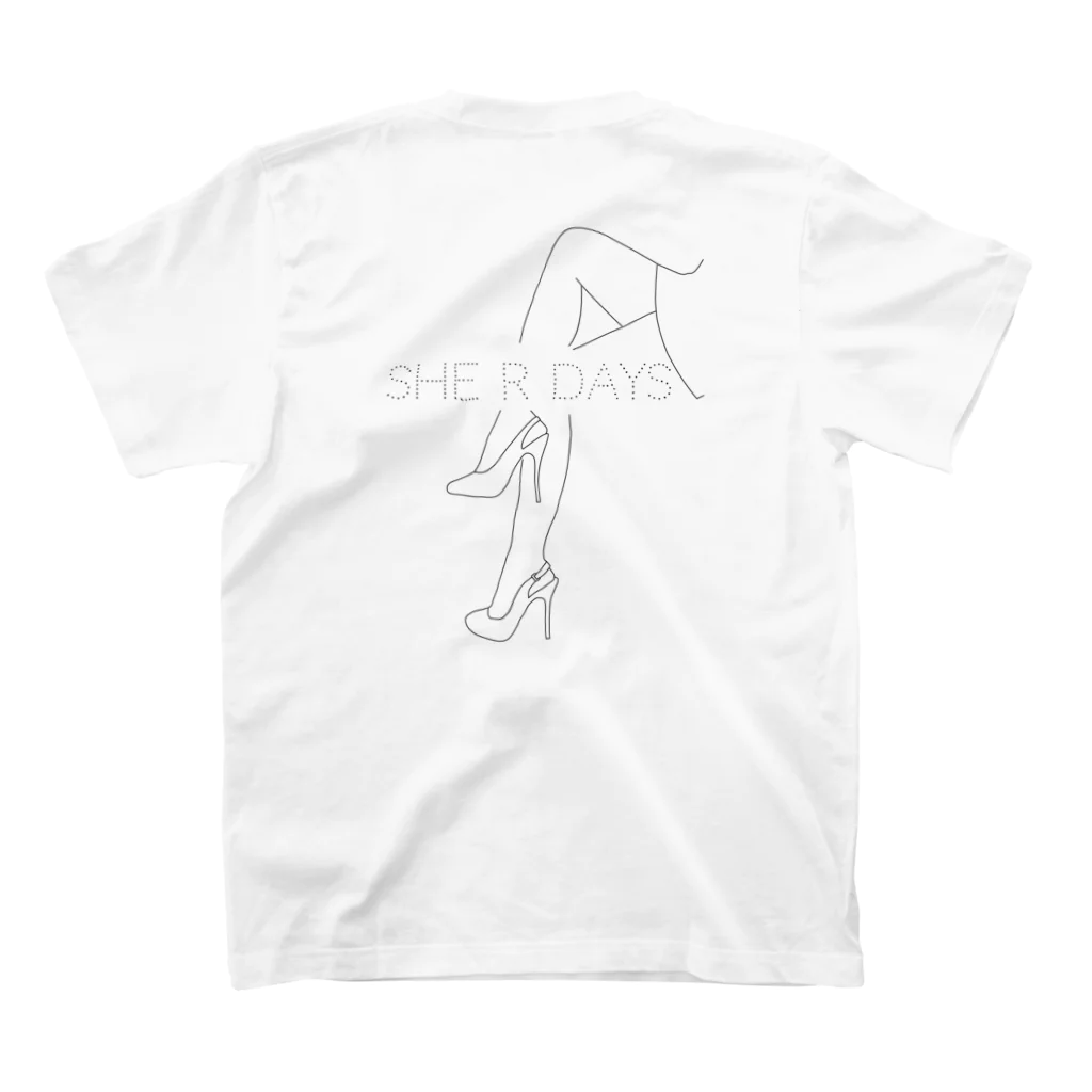 SHE R DAYSのSHE R DAYS logo スタンダードTシャツの裏面