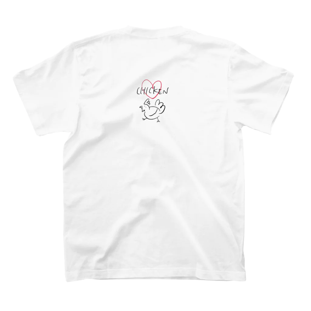 サタケ商店🐅🍛のiTDQ チキン スタンダードTシャツの裏面