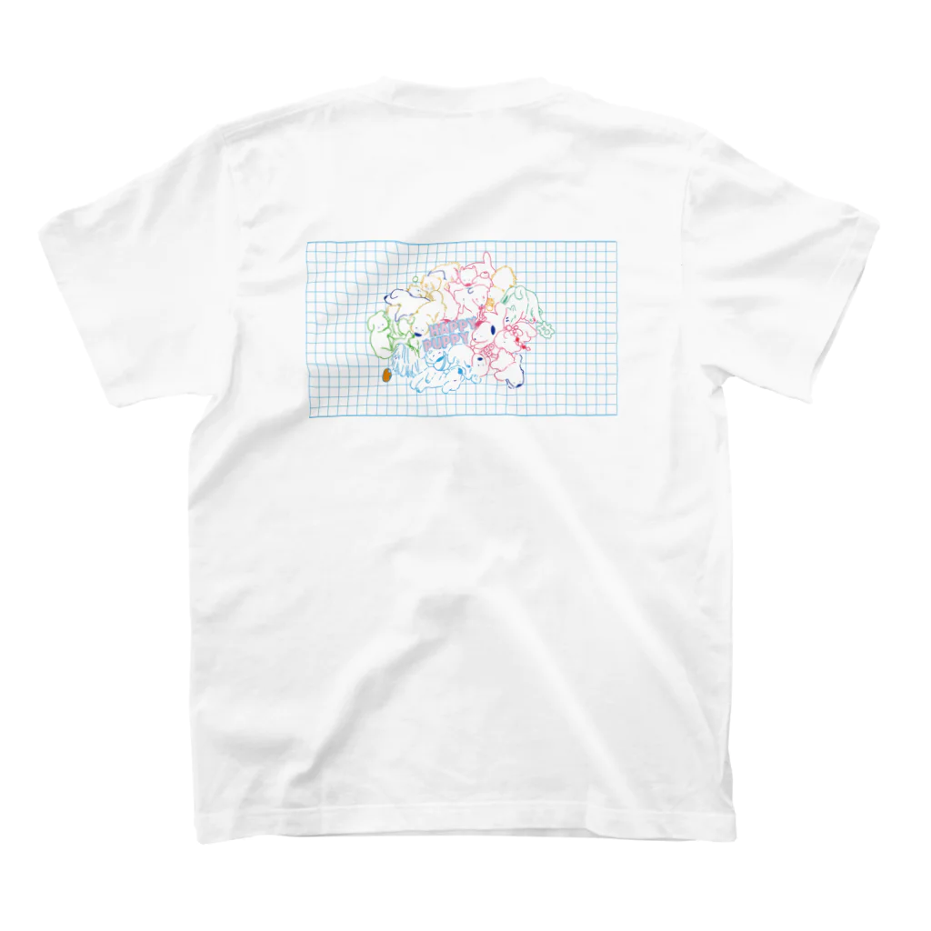 はたかわ　はまのdog(happy puppy) スタンダードTシャツの裏面