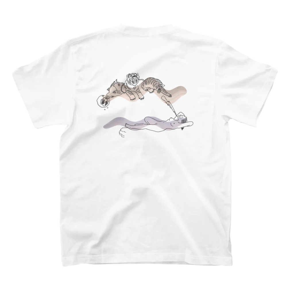 BOREDAMNのPomegranate -color Regular Fit T-Shirtの裏面