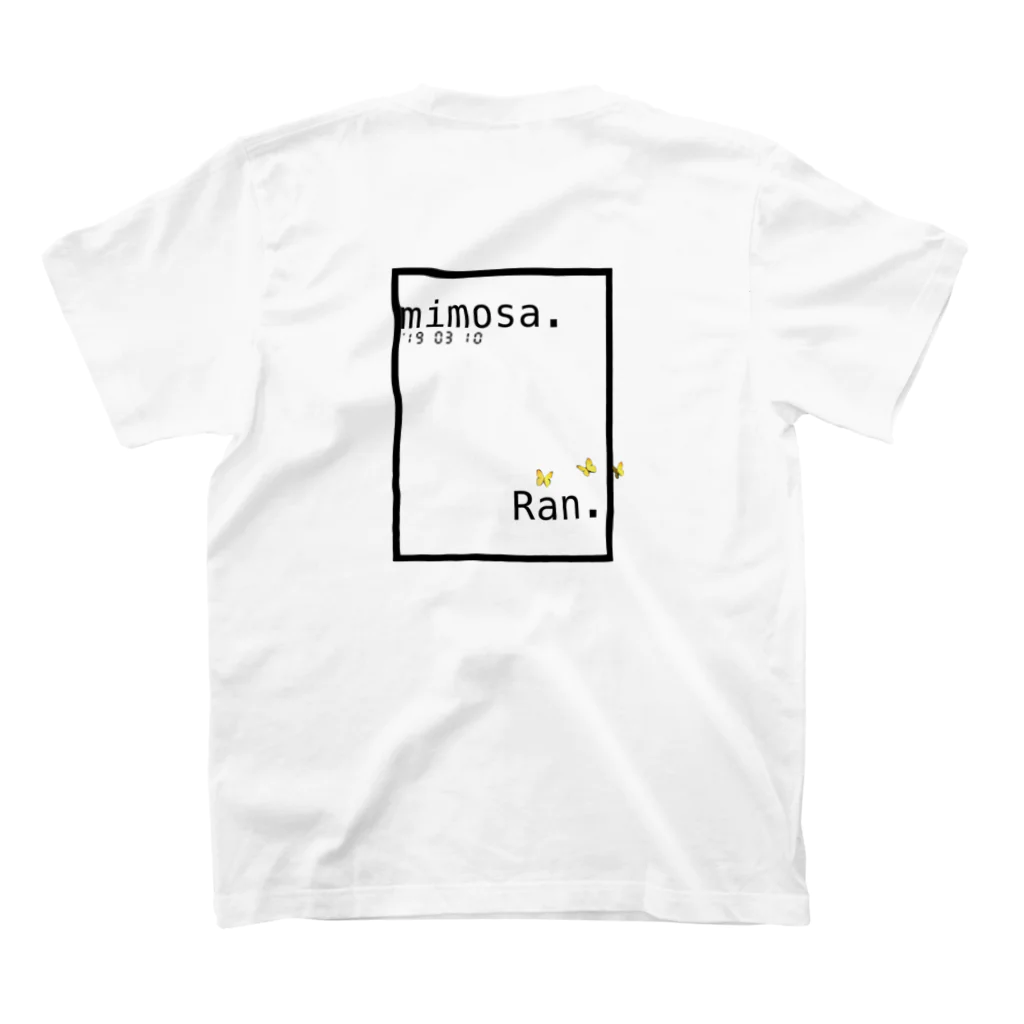 Ran.のmimosa. スタンダードTシャツの裏面