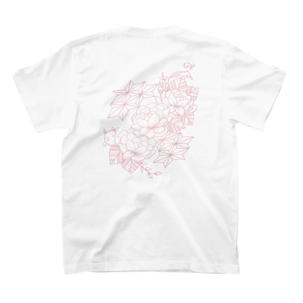 lotus worker holic*の雅pink スタンダードTシャツの裏面