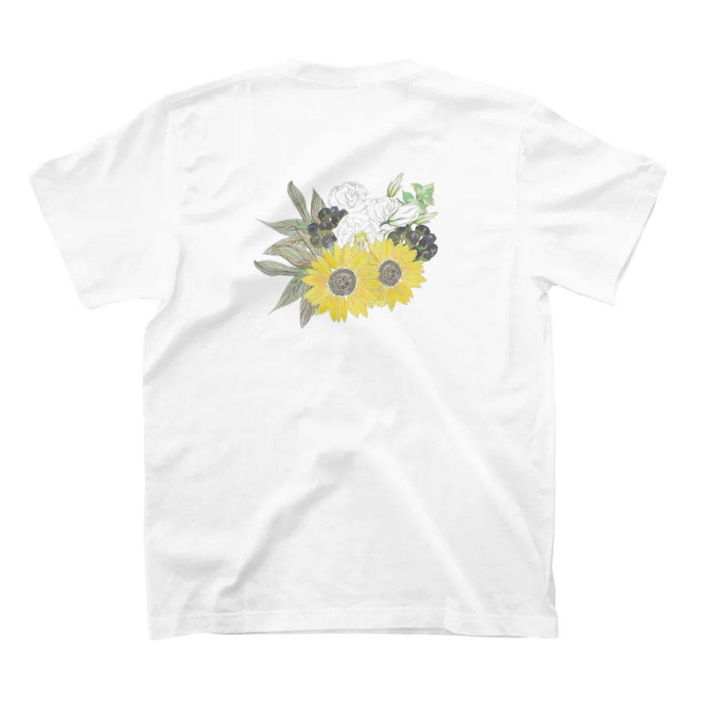 Manatsuの花を Regular Fit T-Shirtの裏面