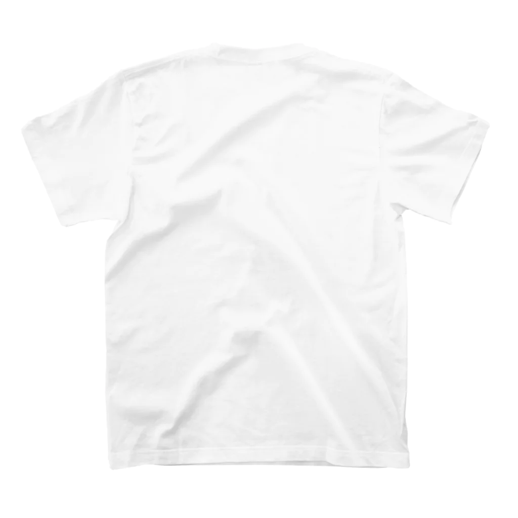#mamitispilatesの#mamitispilates「肩甲骨」文字ホワイト Regular Fit T-Shirtの裏面