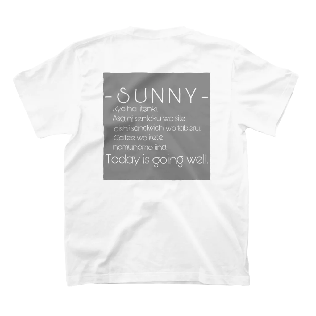 SUNNY FIELD の『ローマ字』 Regular Fit T-Shirtの裏面