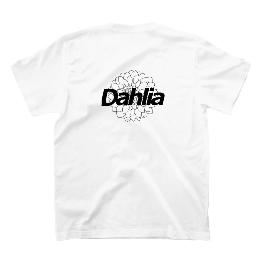 Dahliaので スタンダードTシャツの裏面