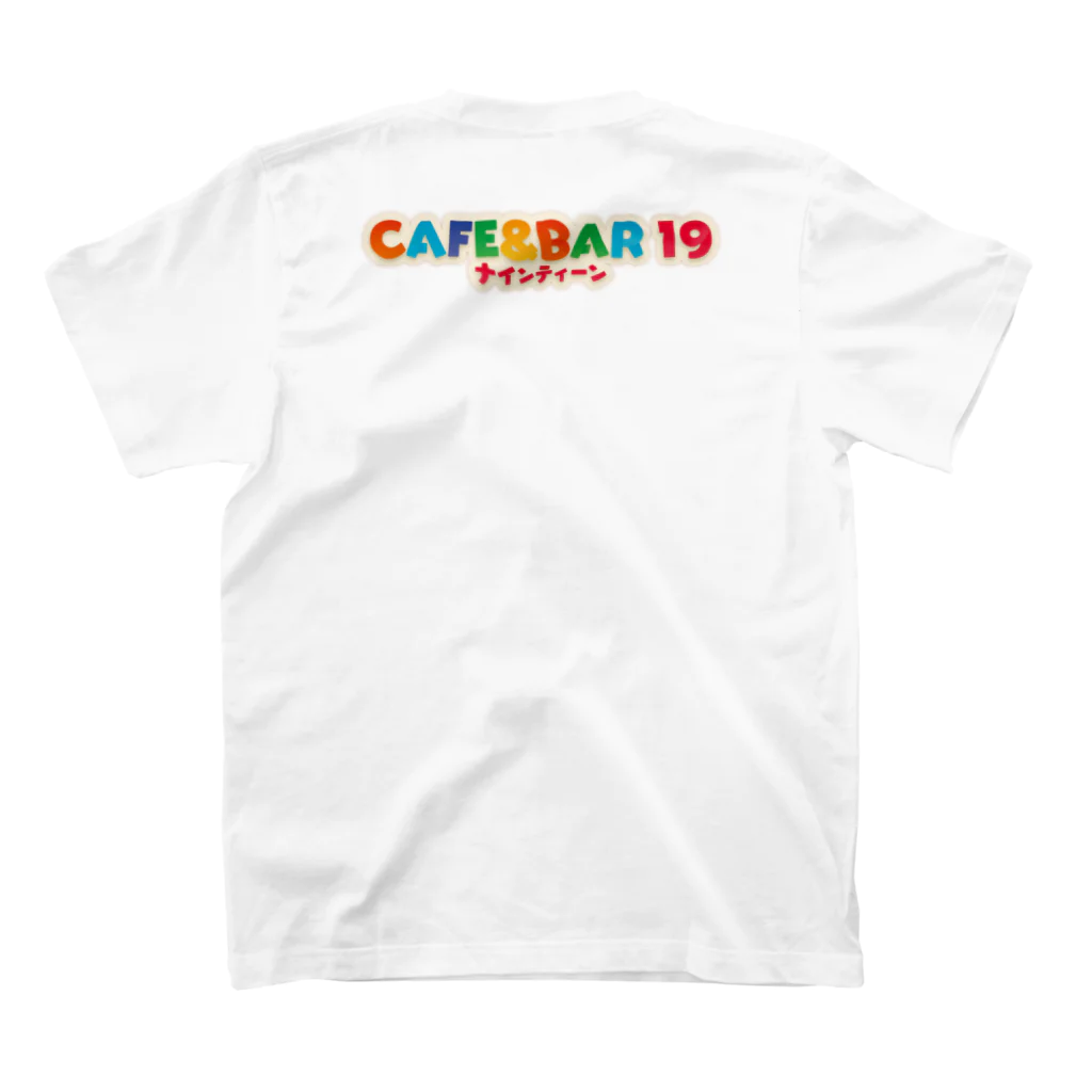 CAFE&BAR19オリジナルグッツ販売場　「購買部二課」のCAFE&BAR19ロゴシリーズその１ スタンダードTシャツの裏面