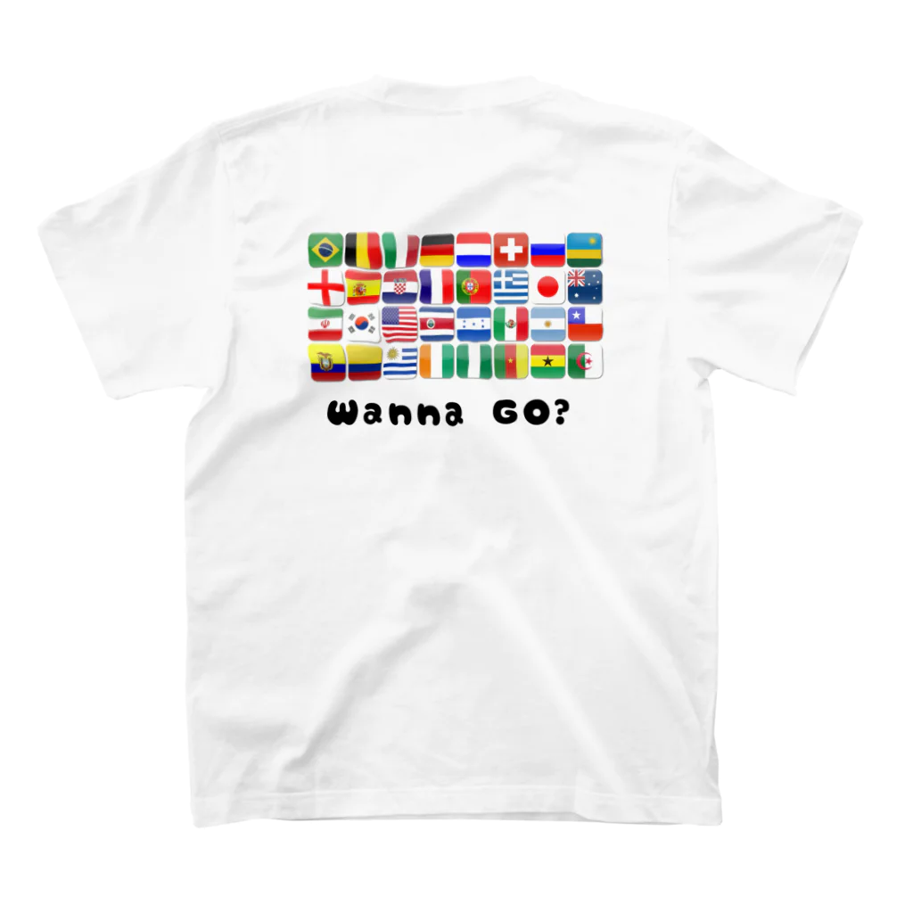FLEX INTERNATIONALの「Wanna Go？」 スタンダードTシャツの裏面