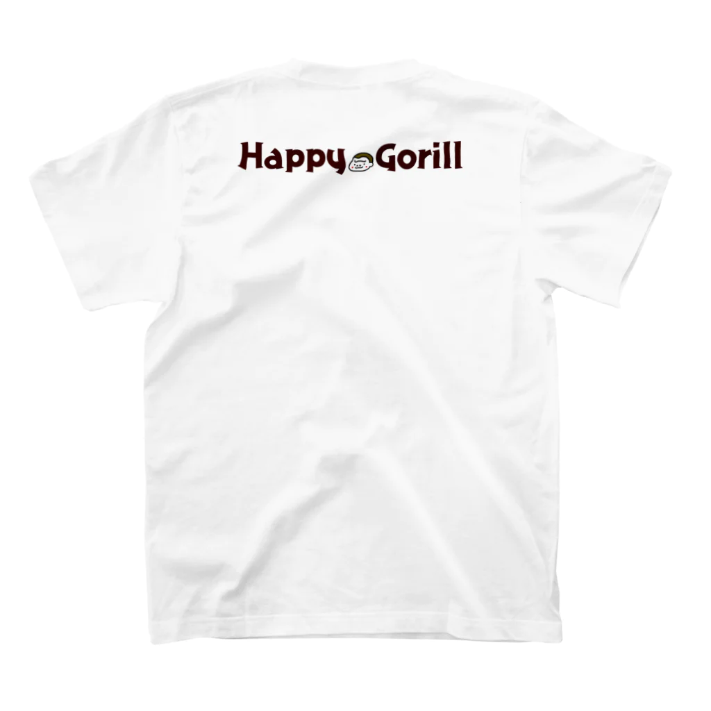 HappyGorillaのハッピーゴリラ　戦国 スタンダードTシャツの裏面