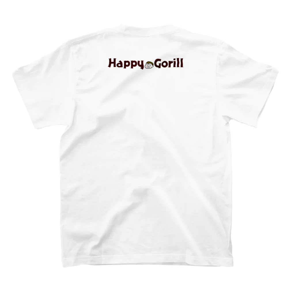 HappyGorillaのハッピーゴリラ　大奥 スタンダードTシャツの裏面