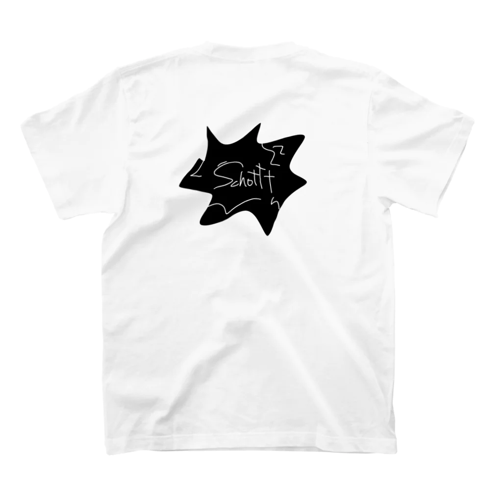 Schottt / TKCのSchotttくん / white スタンダードTシャツの裏面