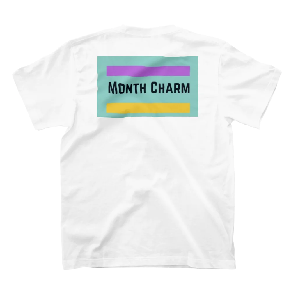Month_CharmのMonth Charm ブランドロゴTシャツ スタンダードTシャツの裏面