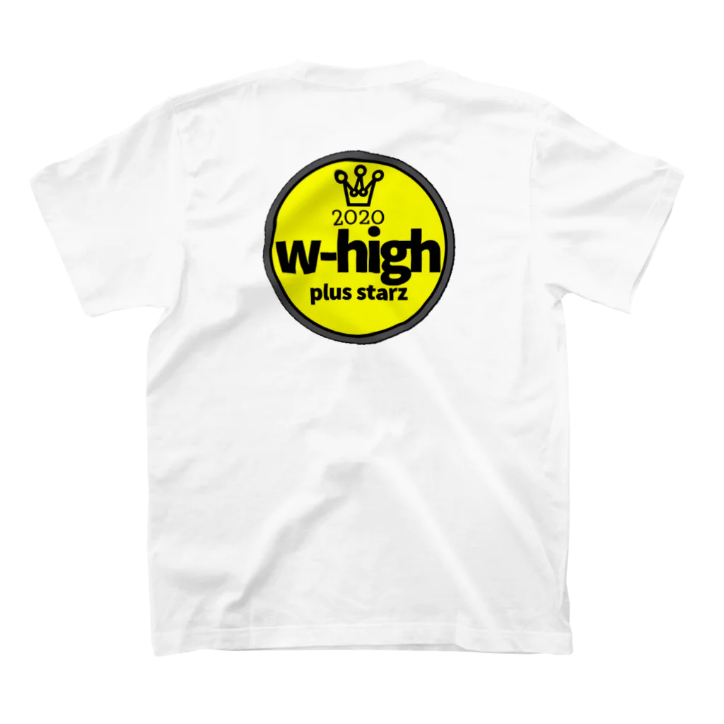 w-high plus starz の2022 スタンダードTシャツの裏面