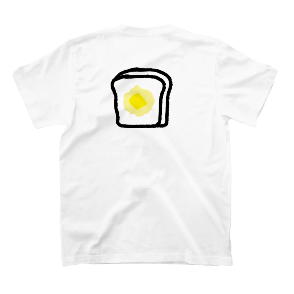 outlierのバター猫のパラドックスシャツ(白) スタンダードTシャツの裏面
