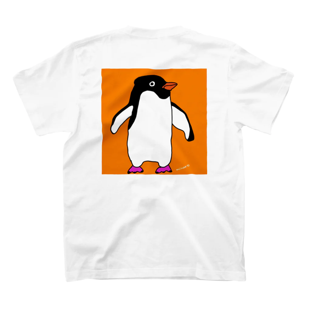 わたなべ。のペンギン スタンダードTシャツの裏面