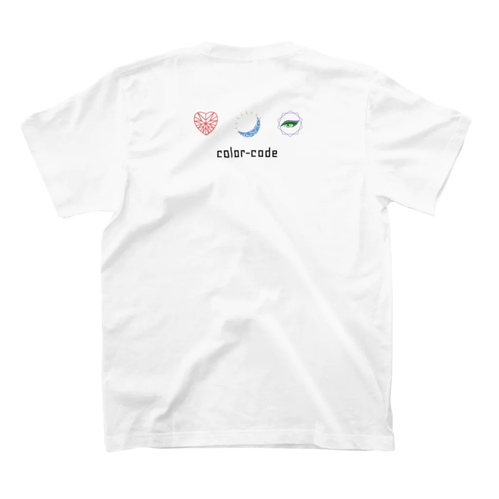 color-code official storeのサンカク　まこ スタンダードTシャツの裏面