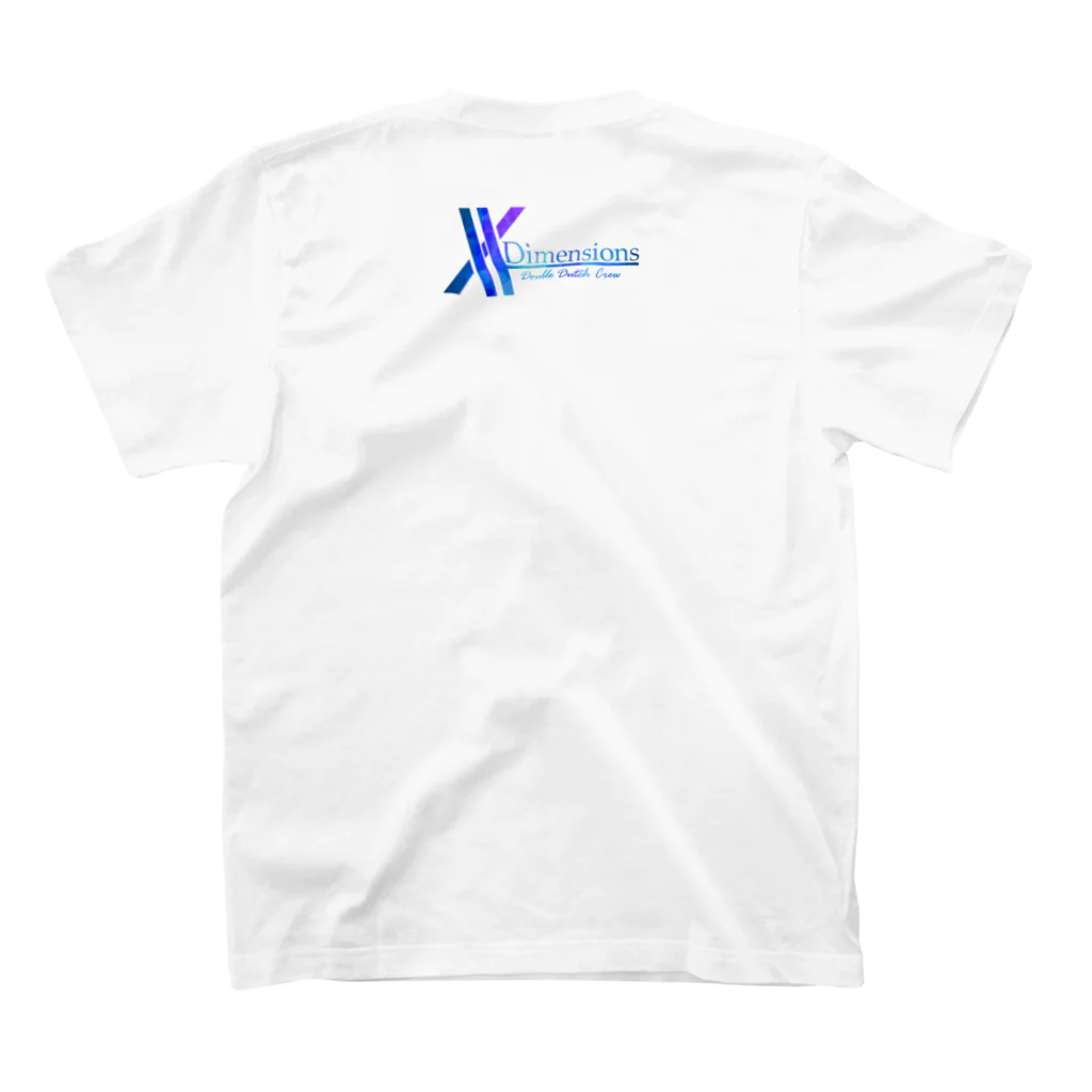 X-Dimensions team goodsの真ゲーミング2青 スタンダードTシャツの裏面