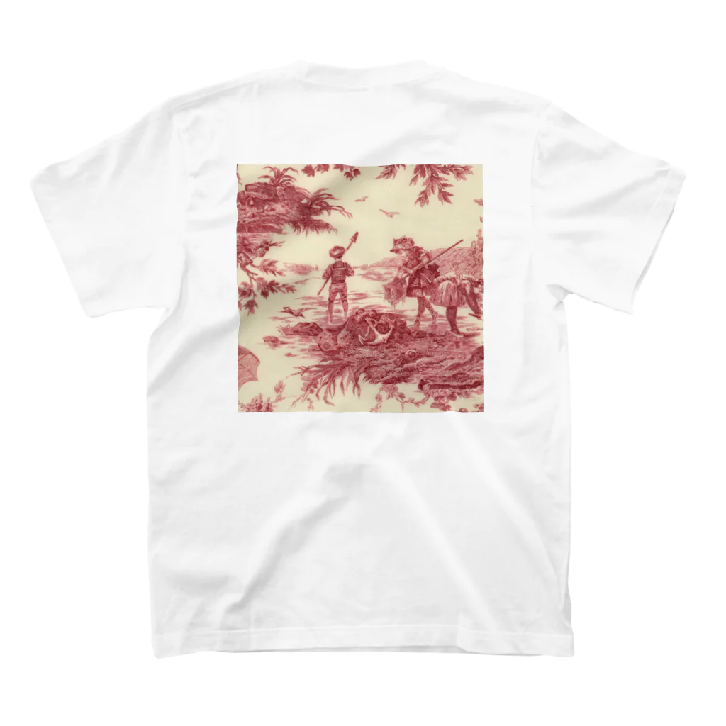 J. Jeffery Print Galleryのトワルドジュイ Toile de Jouy スタンダードTシャツの裏面