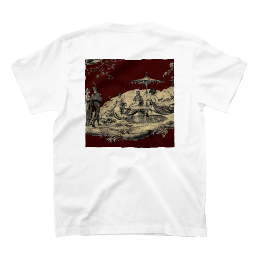 J. Jeffery Print Galleryのトワルドジュイ Toile de Jouy スタンダードTシャツの裏面