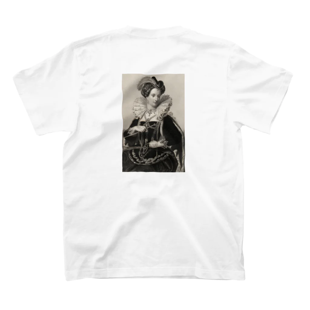 J. Jeffery Print Galleryの英国女王エリザベスⅠ世 スタンダードTシャツの裏面