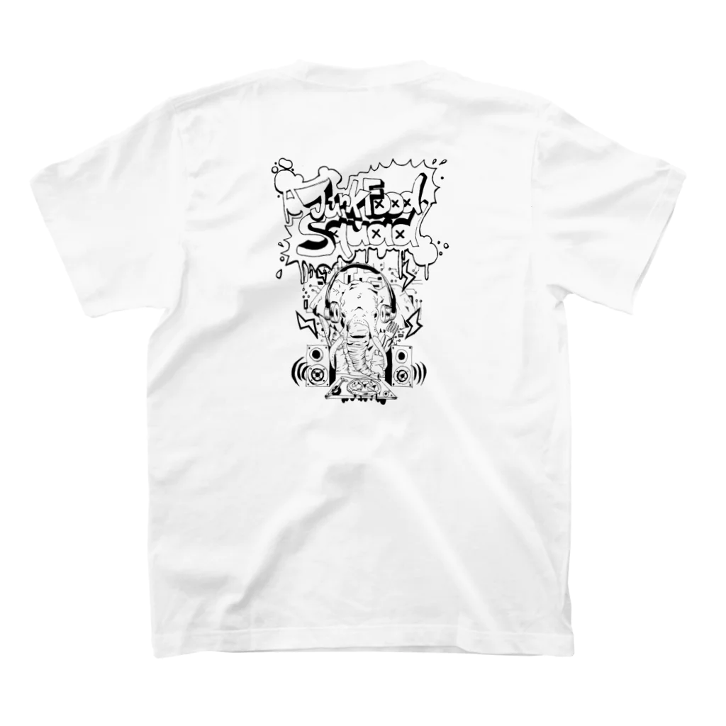 JunkFoodSquadのデザインロゴTee1 スタンダードTシャツの裏面