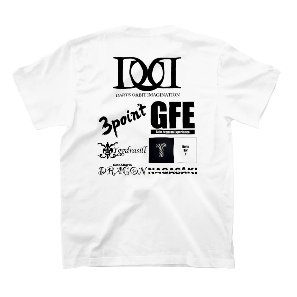 ダーツサークルDOI.のDartsCircleDoi.2020T-shirt02 スタンダードTシャツの裏面