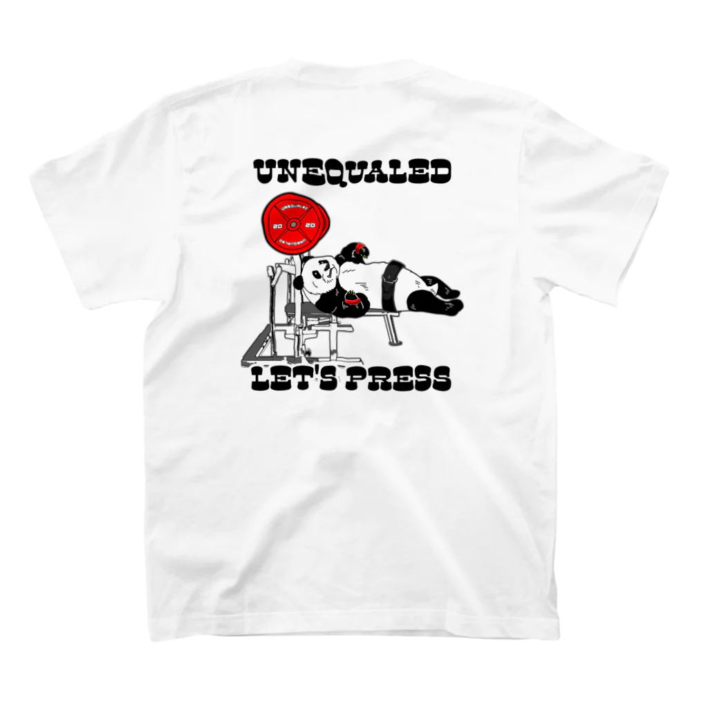 UNEQUALED/VERTEXのUNEQUALEDパンダ スタンダードTシャツの裏面