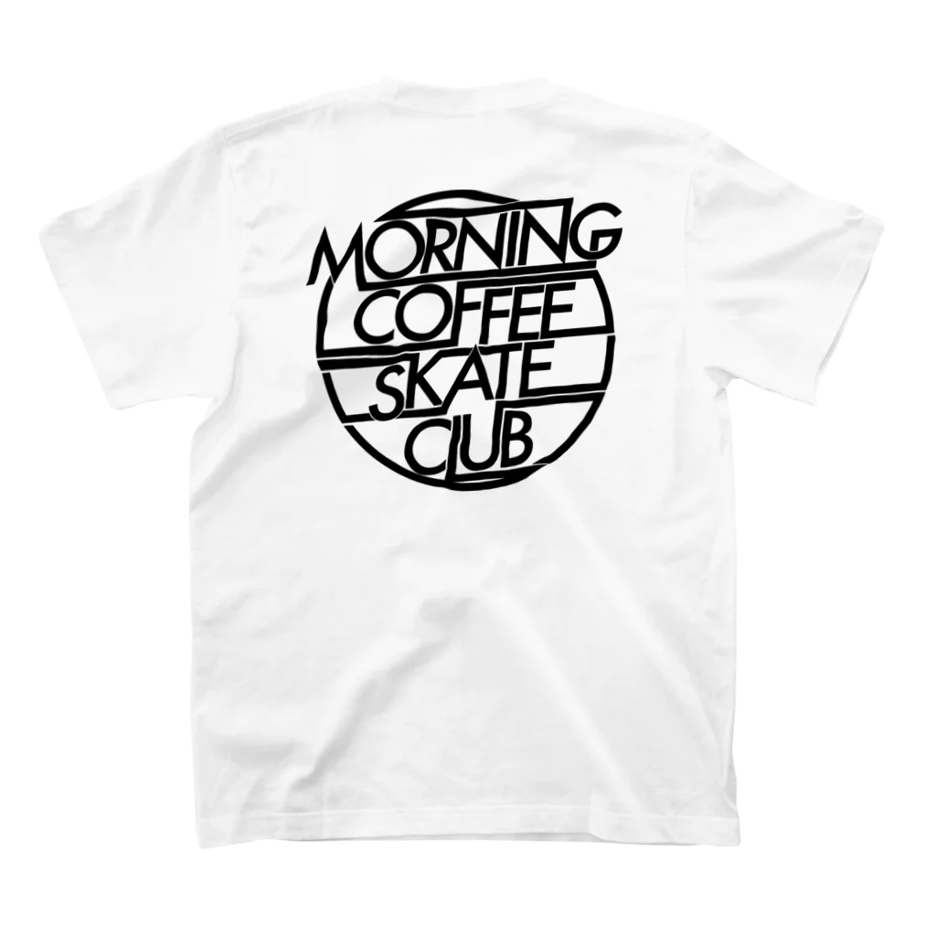 MORNING COFFEE SKATE CLUBのMCSC LOGO BK スタンダードTシャツの裏面