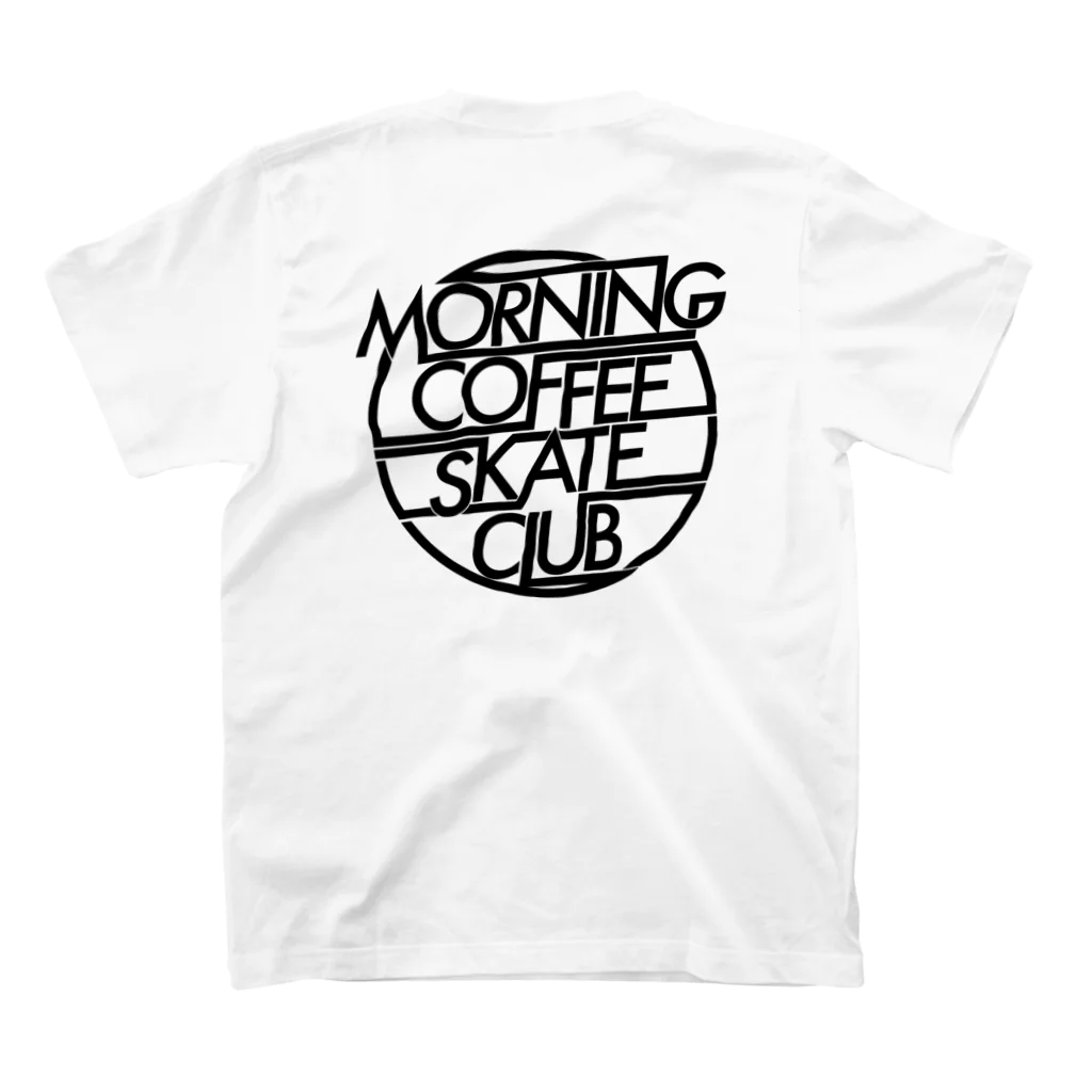 MORNING COFFEE SKATE CLUBのMORNING SET  Regular Fit T-Shirtの裏面