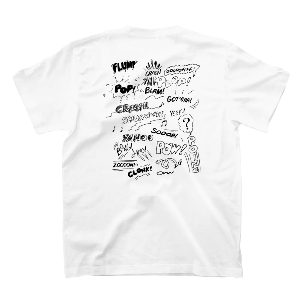 SWEET AS CHERRY PiEのMR.MUCH COMIC スタンダードTシャツの裏面
