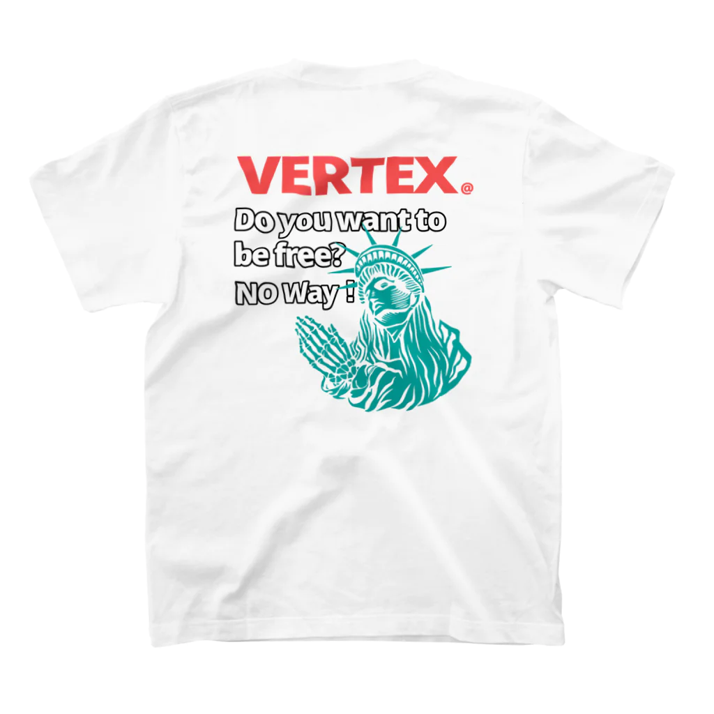 UNEQUALED/VERTEXの自由の女神 スタンダードTシャツの裏面