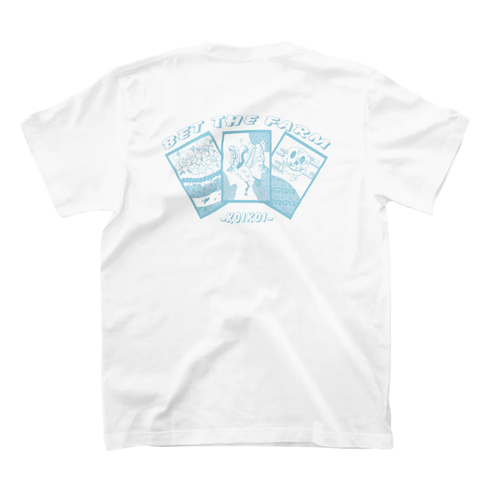 crazy popのKOIKOI blue スタンダードTシャツの裏面