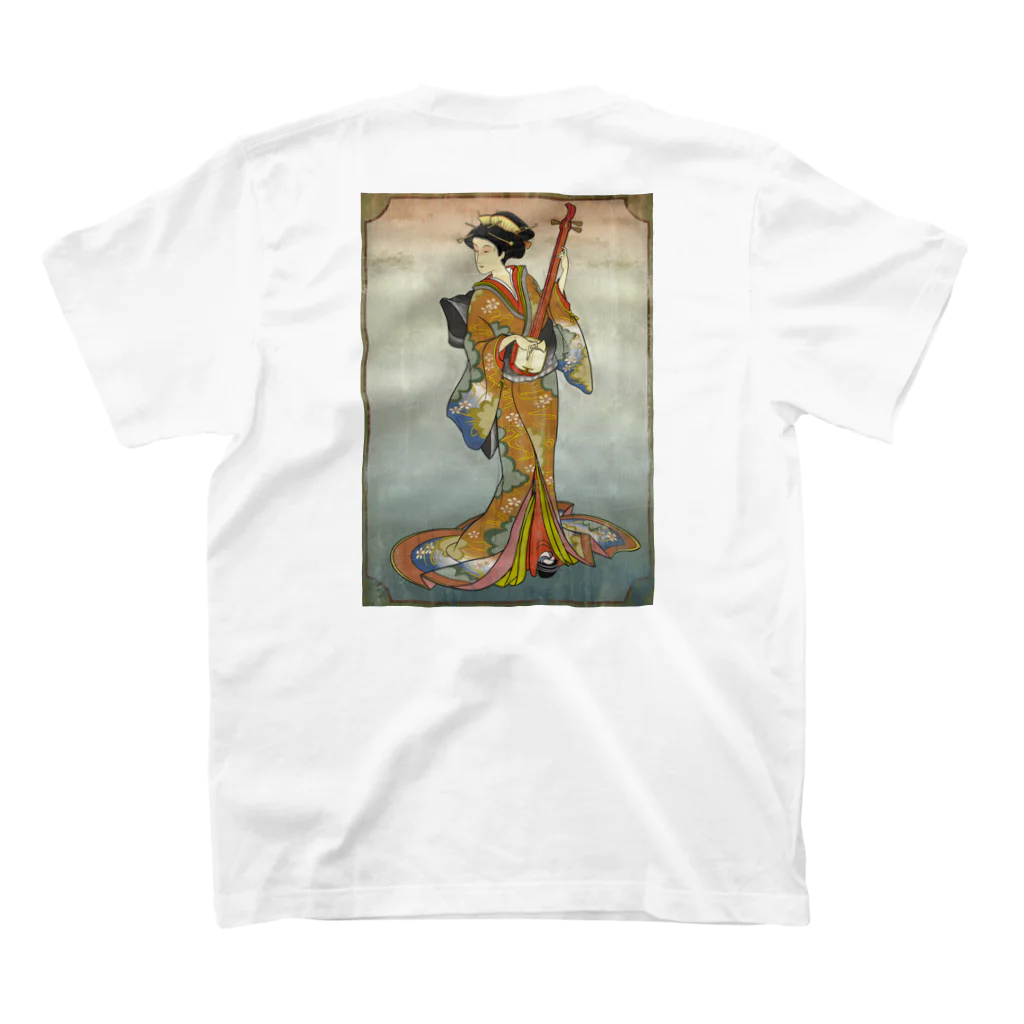 nidan-illustrationの"美人画" 2-#2 Regular Fit T-Shirtの裏面