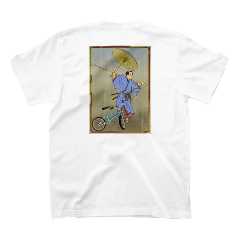 nidan-illustrationの"bmx samurai" #2 スタンダードTシャツの裏面