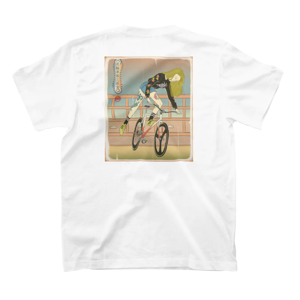 nidan-illustrationの"双輪車娘之圖會" 3-#2 スタンダードTシャツの裏面