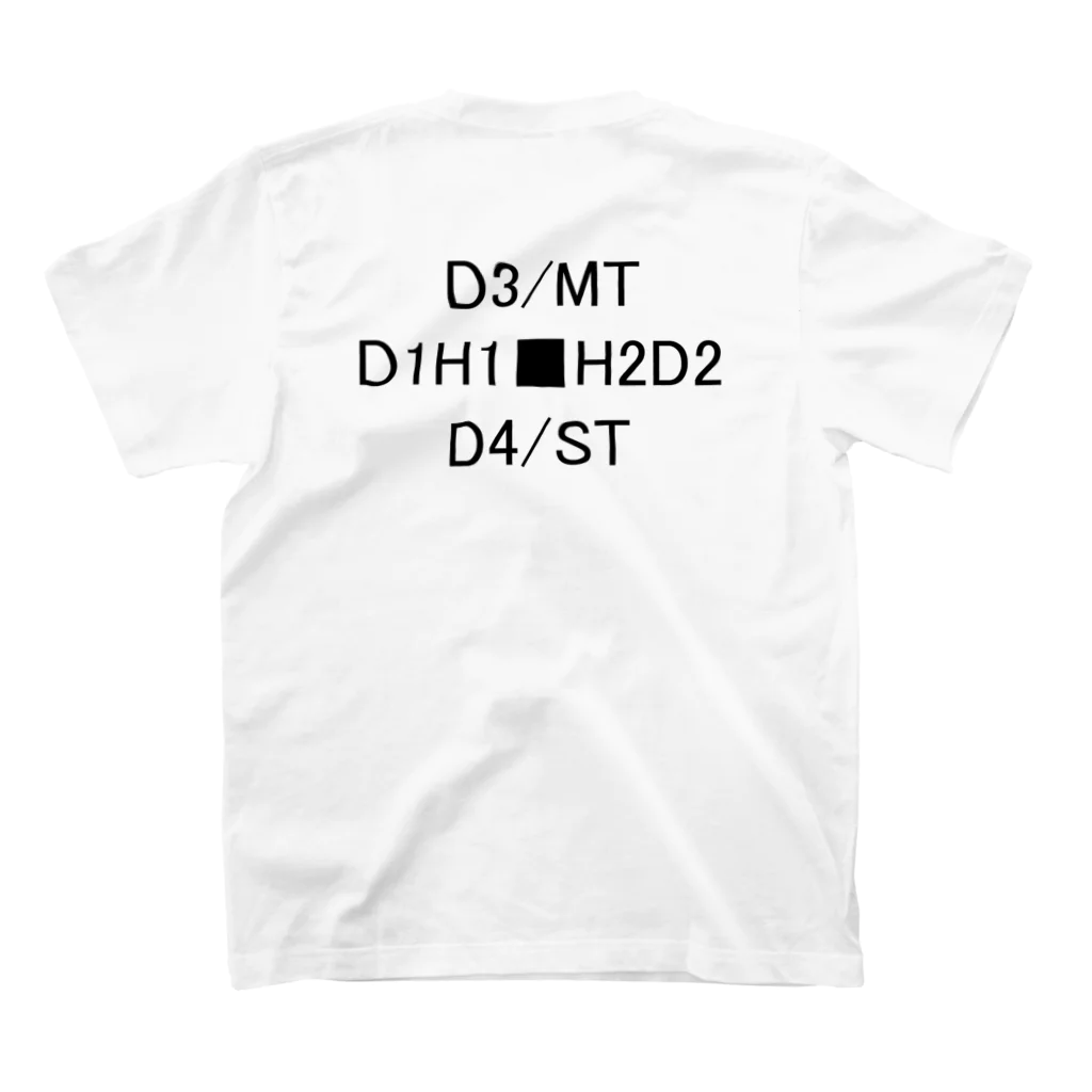 Sakana-manのD4 スタンダードTシャツの裏面