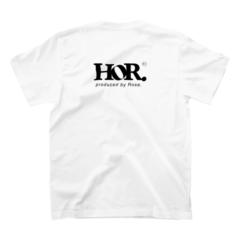 HEAD OF ROSESのHOR スタンダードTシャツの裏面