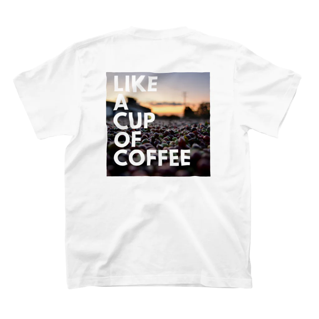 THIS IS COFFEEのLike a cup of coffee スタンダードTシャツの裏面