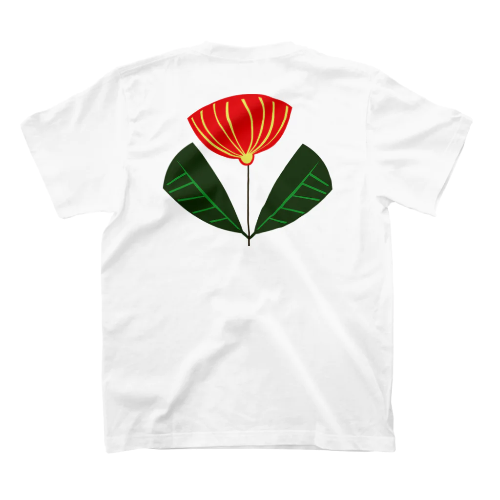 isao130の花一輪-Ⅳ スタンダードTシャツの裏面