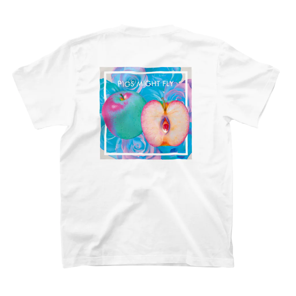 wbackのapple eye スタンダードTシャツの裏面