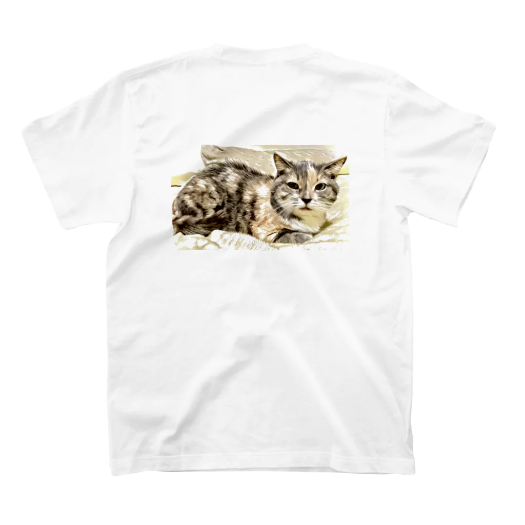 ねこまみれのARARA スタンダードTシャツの裏面